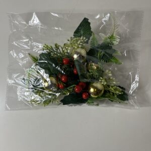 CHRISTMAS WREATH CANDLE HOLDER D15CM/EACH
