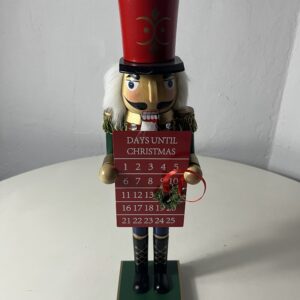 WOODEN NUTCRACKER WITH CALENDAR H38CM/EA