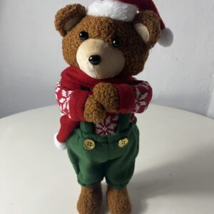XMAS DECO STANDING BEAR L30CM/EACH