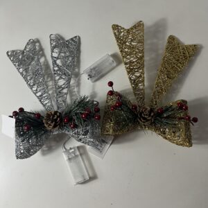 IRON DECO BOWTIE OPEN 20X30CM/EACH