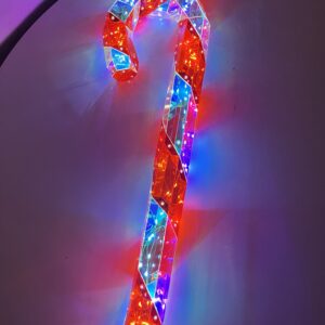 B/O 3D CANDY CANE L60CM/EACH