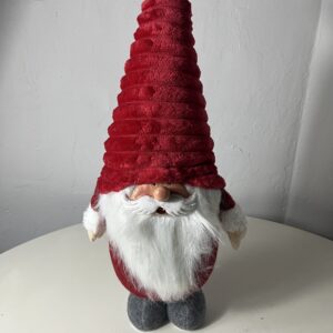 SANTA GNOME SPIRAL HAT H45CM/EACH