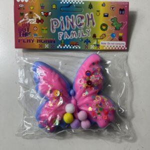 TOY SQUISHY BUTTERFLY 9X8CM+-72G/EACH