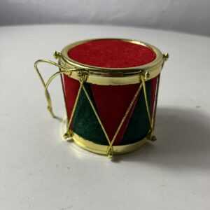 XMAS DECO HANGING DRUM FOAM 8X7CM/EACH