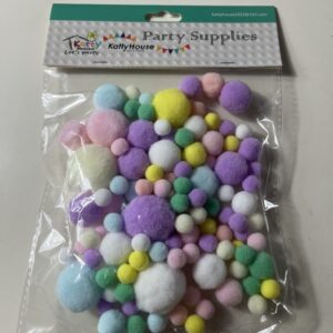 DIY POMPOM SOFT COLORS ASST.SIZES 17G/P