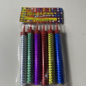 BIRTHDAY CANDLE SPARKLER 12CM 6 PCS/PK