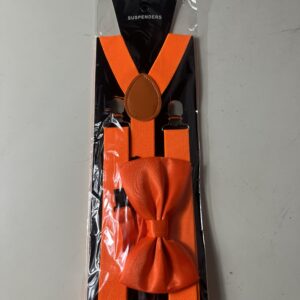 SUSPENDER NEON WITH BOWTIE/SET