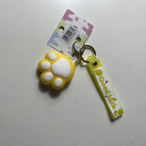 KEYRING PAW PRINT PVC 3D/EACH