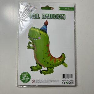 FOIL BALLOON DINOSAUR 58*82CM NO HELIUM