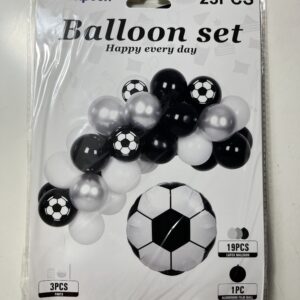 BALLOON SET LATEX SOCCER 23PCS/PK