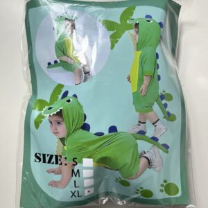 CHILD COSTUME SHORT DINOSAUR ONESIE/EACH