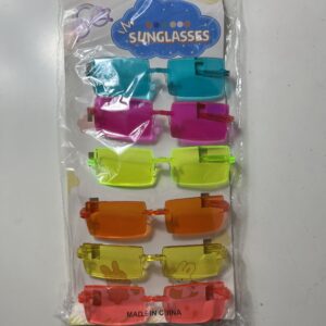 SUNGLASS ON CARD CANDY COLOURED 6PC/CA