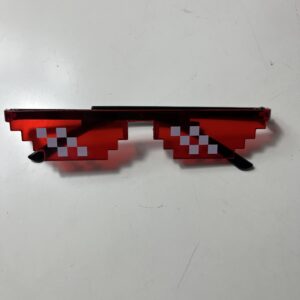 PARTY GLASS PIXEL RETRO MOSAIC 14X6CM/EA