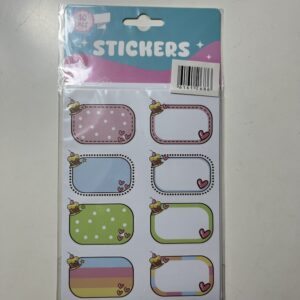 STICKER LABLES DIFFERENT SHAPES 10PC/PK
