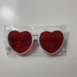PARTY GLASS HEART STYLISH 14X6CM/EACH