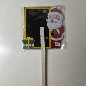 GARDEN DECO EVA+WOOD SANTA CHALKBOARD