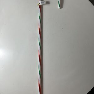 PLASTIC CANE STRIPE RED&GREEN&WHITE 1.6X79CM