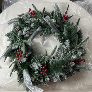 ARTIFICIAL WRETH CHERRY+CONES D55CM/EACH