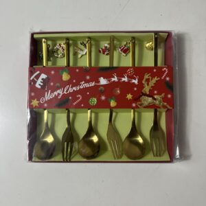 SPOON SET CHRISTMAS (SPOON+FORK)6PC/BOX