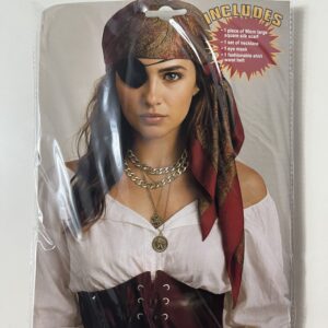PIRATE COSTUME ACCS SET (BANDANA+CORSET