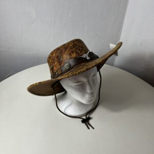 HAT COWBOY PU BULL BELT 35X39CM/EACH