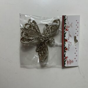 XMAS DECO ANGEL GLITTERISH 13X10.5CM/EA