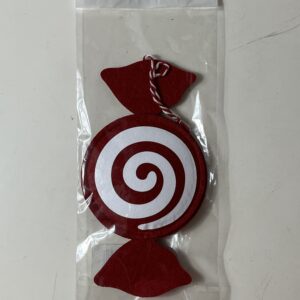 XMAS DECO WOODEN CANDY 20X10.5CM/EACH
