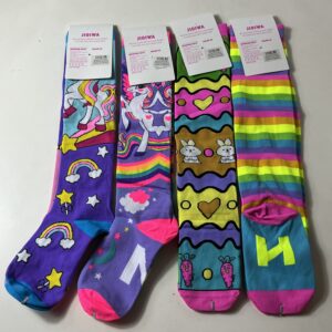 SOCKS NEON UNICORN L45CM/EACH PRS