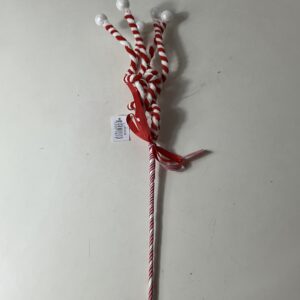 XMAS DECO CANDY CANDLE SPIRAL TREE L60C