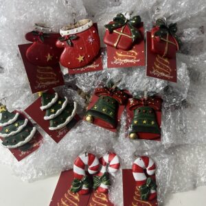 XMAS DECO HANGING CANE TREE ETC ON STAN