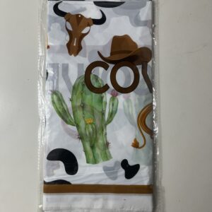 PLASTIC TABLE COVER COWBOY 137X274CM/EAC