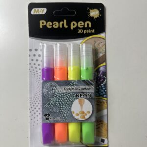 PEARL PEN 3D PAINT 10.5ML 4PC/CARD