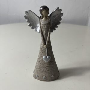 RESIN DECO ANGEL HOLD STAR HEART (S)L14