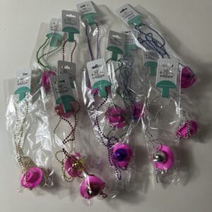 PARTY NECKLACE COWGIRL HAT&DISCOBALL L80