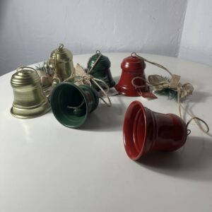 XMAS DECO HANGING BELLS GARLAND/EACH