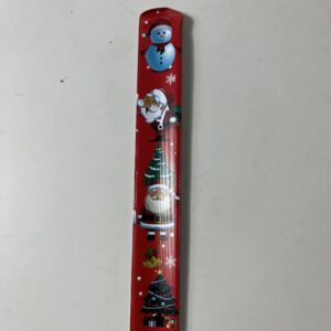 WRIST SNAPPBAND XMAS PVC 3X22CM/EACH