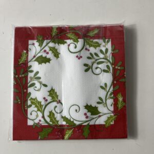 SERVIETTE XMAS THEME 33X33CM 20PC/PK