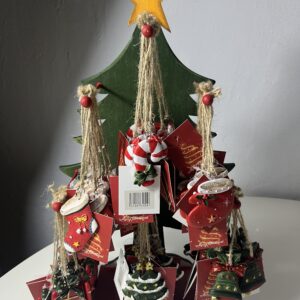 XMAS DECO HANGING CANE TREE ETC ON STAN/EACH