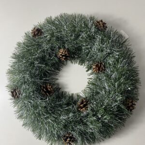XMAS REEF WITH PINE CONES 40CM/EACH