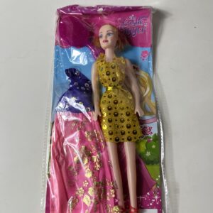 TOY DOLL 15*30CM WITH DRESS/COMB/EACH