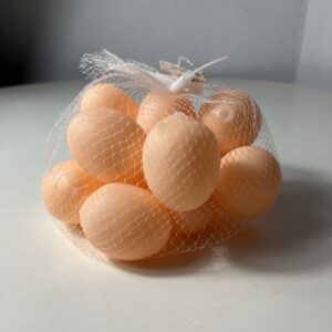 PLASTIC TOYS EGG 12PCS NET BAG/EACH BAG