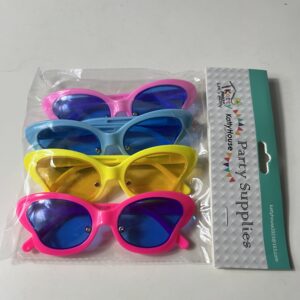 TOYS FUNNY GLASSES 4PCS PACK/EACH PACK