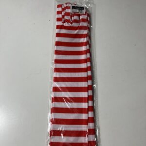 GLOVES STRIPED RED AND WHITE 40CM