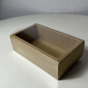 PAPER BOX CLEAR FACE 20X12X6CM/EACH